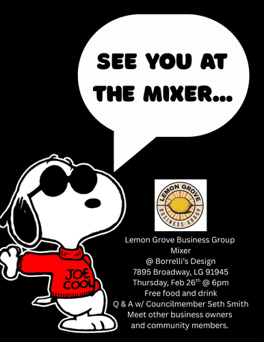 Community Mixer w/ Lemon Grove Business Group @ Borrelli's Design