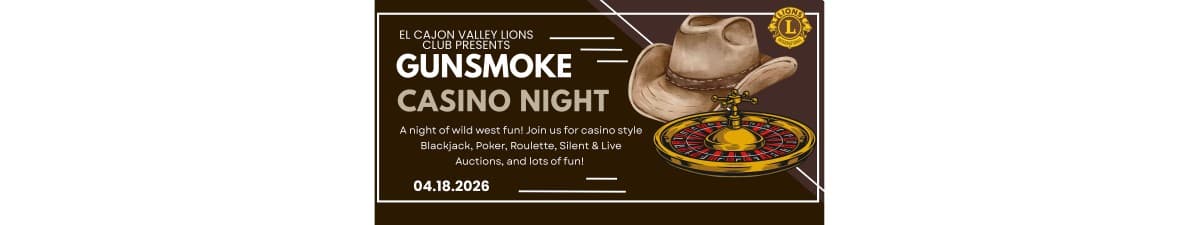 2026 Gunsmoke Casino Night - El Cajon Lions Club