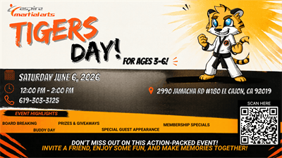 Tigers Day for Kids Ages 3-6!
