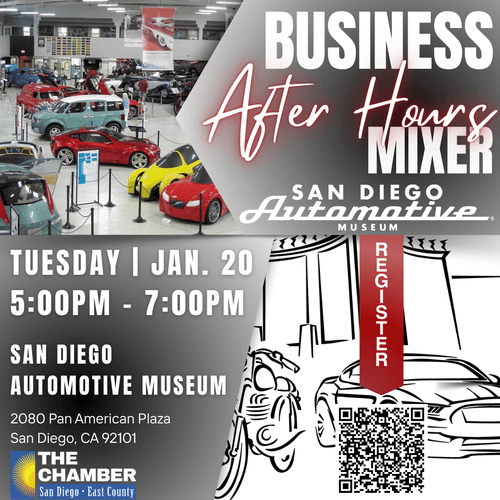 1/20 Business After Hours Mixer - San Diego Automotive Museum