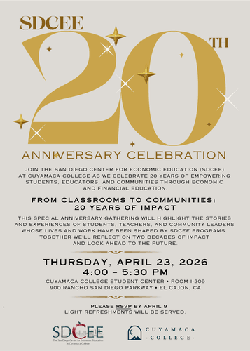 SDCEE 20th Anniversary Celebration