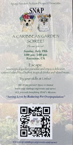 A Caribbean Garden Soirée - Spay Neuter Action Project (SNAP)
